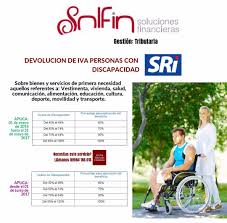 Las compras realizadas deben ser de carácter personal, es decir, sin finalidad comercial. Sri Devolucion De Iva Personas Con Discapacidad Solfin Soluciones Financieras