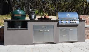 outdoor kitchen and budget big green egg