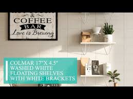 We did not find results for: Wallniture Colmar Washed White Floating Shelves For Wall Geometric Shelf With White Brackets Youtube