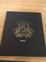 Earls kitchen + bar has a contemporary, bright interior. Menu Cover Picture Of Earls Kitchen Bar Plano Tripadvisor