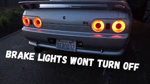 Brake Lights Wont Turn Off Brake Switch And Rubber Stopper Fix Install Nissan Skyline Youtube