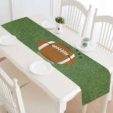 Free Shipping Buy Mypop American Football Touchdown Table Runner Placemat 16x72 Inches Football Theme Party Football Party Decorations Football Birthday Party