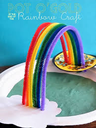 St Patrick S Day Kids Crafts Blissfully Domestic In 2020 Rainbow Crafts Rainbow Crafts Kids Easy Crafts For Kids