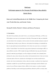 In vitro fertilization the islamic fiqh academy, based in jeddah, came to a resolution regarding ivf after having thoroughly examined the issue. Pdf Islam And Assisted Reproduction In The Middle East Comparing The Sunni Arab World Shi Iran And Secular Turkey Zeynep Gurtin Academia Edu