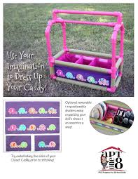 Garment rack d i y a beautiful mess. Aptone8 Matilda S Closet Caddy Pvc Pattern 18 Inch American Girl Dolls Pixie Faire
