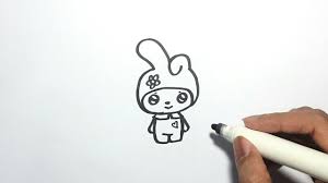 Cara menggambar manusia tahap 6. Cara Menggambar My Melody Sanrio How To Draw Youtube