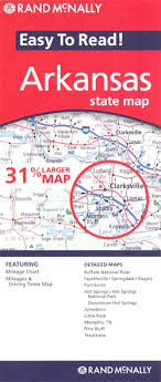 Arkansas Easy To Read Rand Mcnally