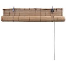 Store Roulant Bambou Marron 140 X 160 Cm 241330 Store Bambou Store Bambou Exterieur Store Enrouleur