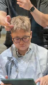 Beige blonde clean+前刺短发造型 , #maax #orchard #singapore #hairsalon #hair  #salon #blonde #beige #haircut #pacific #plaza