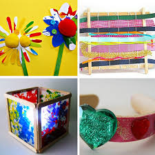 Cut the decorative paper into a triangle. Ice Cream Stick Crafts And Activities