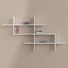 Halic Kitaplik Raf Beyaz Estantes Flotantes Estantes De Dormitorio Mueble De Pared