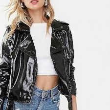 Forever 21 Faux Patent Leather Jacket More Forever 21 Dealsplus Leather Jacket Jackets Leather Jackets Women