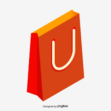 Download Orange Red Tote Bag E Commerce Promotion Orange Red Reticule E Commerce Png And Vector With Transparent Background For Free Download