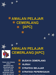 Apa tidaknya, gred a tak ada. Amalan Pelajar Cemerlang