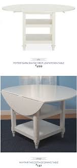 Pottery Barn Shayne Drop Leaf Kitchen Table Copycatchic White Round Dining Table Dining Table In Kitchen Drop Leaf Dining Table