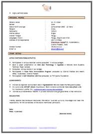 resume for articleship training