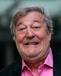 Stephen Fry falls from stage during talk