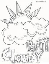They make a great conversation opener about the weather. Weather Coloring Pages Classroom Doodles