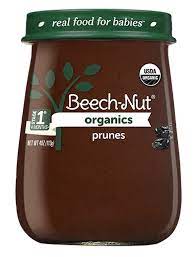 Beech Nut Organics Prunes Stage 1 Baby Food