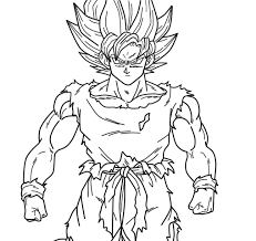 Goku coloring pages printable for kids. Incredible Goku Coloring Pages Pictures Whitesbelfast Com