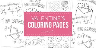 Free floral valentines coloring pages for kids to print out. Free Valentine Coloring Pages For Kids I Heart Naptime