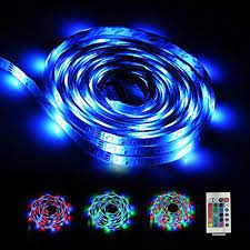 bunt 5m led streifen annt 3528 led rgb lichtband licht strip 60leds m lichterkette innen mit fernbedienung eu netzadapter fur fes neon signs neon action cam