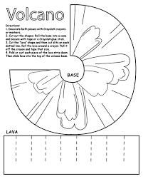 3 D Volcano Craft Volcano Worksheet Kindergarten Worksheets Printable Kindergarten Worksheets