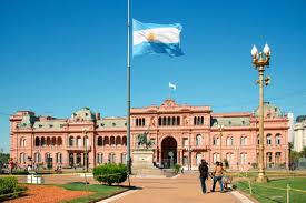 Facciata Principale Di Casa Rosada O Della Casa Di Governo A Buenos Aires -  Fotografie stock e altre immagini di Casa Rosada - iStock