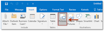 How To Insert Attach An Image Inline In Email Body In Outlook