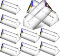 Amazon.com: Kanayu 12 Pack Clear Triangular Prism Optical ...