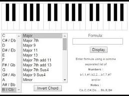 Free Online Piano Chord Finder Dictionary Mobile Friendly