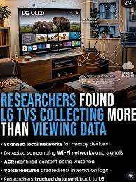 LG smart TVs constantly spy on users, logging Wi-Fi networks and recording  microphone audio even when offline or on standby. A joint investigation by  YouTube channel Gamers Nexus and security researchers has