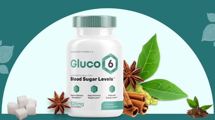 Glucose Tablets Gluco 6 Blood Support Capsules &ndash; All Natural Formula, 2-Pack, With Vitamin D3, Chromium, Magnesium &ndash; Made In USA Glucose Blood