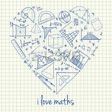 Illustration Of Maths Doodles In Heart Shape Math Drawing Math Doodles Math Design