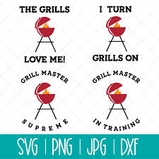 Download Bbq Svg Bundle 4 Grill Themed Cut Files Perfect For Dads