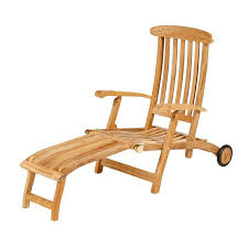 Commodore Teak Recliner Long Footrest And Wheels Modern Outdoor Chaise Lounges Modern Outdoor Chaise Outdoor Chaise Lounge