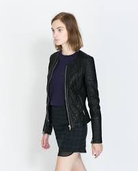 Zara Trf Faux Leather Biker Jacket