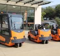 6 Ton Electric Tow Tractor With Half Closed Cabin ...
