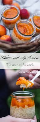 Sutlac Turkischer Milchreis Mit Aprikosenkompott Fitness Lebensmittel Turkisches Essen Feta Dip