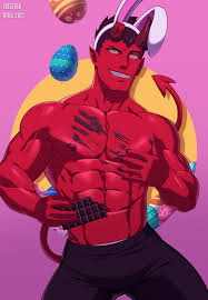 Happy Easter (Damien from Monster Prom) : rgaymers