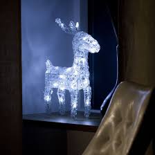 Konstsmide Acryl Led Rentier Rudolf Weiss 32 Leds Led Deko Kerzen Figuren Lampen Beleuchtung Leds De Led Rentier Led Led Lichterkette