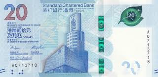 Standard chartered hong kong is a licensed bank incorporated in hong kong and a subsidiary of standard chartered. Banknote Hong Kong 20 Dollars Standard Chartered Bank 2018 2020 Unc