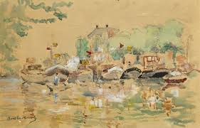Berthe Morisot Port De Peche Morisot Berthe Morisot Art