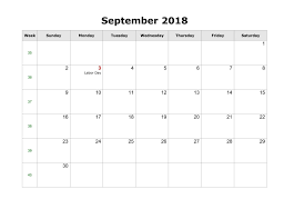 Blank September 2018 Calendar Line Pages Calendar Printables Print Calendar Printable Calendar Template