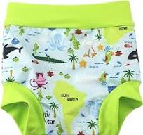 Leideur Swim Diaper - High-Waisted Reusable Swim Shorts (3-5 Years,  Quick-Dry Nylon/Spandex)