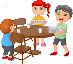 ✓ free for commercial use ✓ high quality images. Cartoon Kids Setting The Dining Table By Placing Glasses And Royalty Free Cliparts Vectors And Stock Illustration Image 110770474