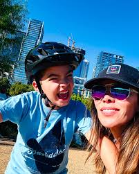 New bike, What's up! Urban adventures with my little guy and his first  mountain bike. He's so pumped. He prefers it over his ebike 🌞🚲  #austinfamily