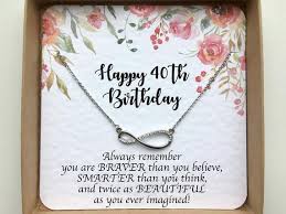 Sie suchen unvergessliche geschenke & geschenkideen zum 40. 40 Birthday Geschenke Fur Frauen 40 Geburtstag Schmuck Etsy