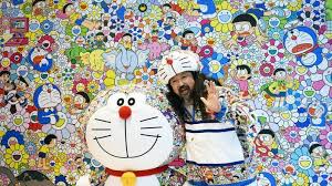 村上隆の個展 スーパーフラットドラえもん がペロタン東京で開催 ドラえもん を美術史に落とし込んだ作品群をチェック 美術手帖 美術史 村上隆 スーパーフラット