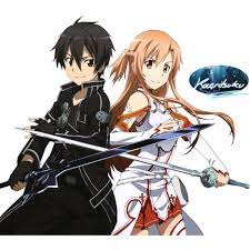 Render Sword Art Online Kirito Asuna Sao Animes Et Manga Png Image Liked On Polyvore Featurin Sword Art Sword Art Online Funny Sword Art Online Kirito